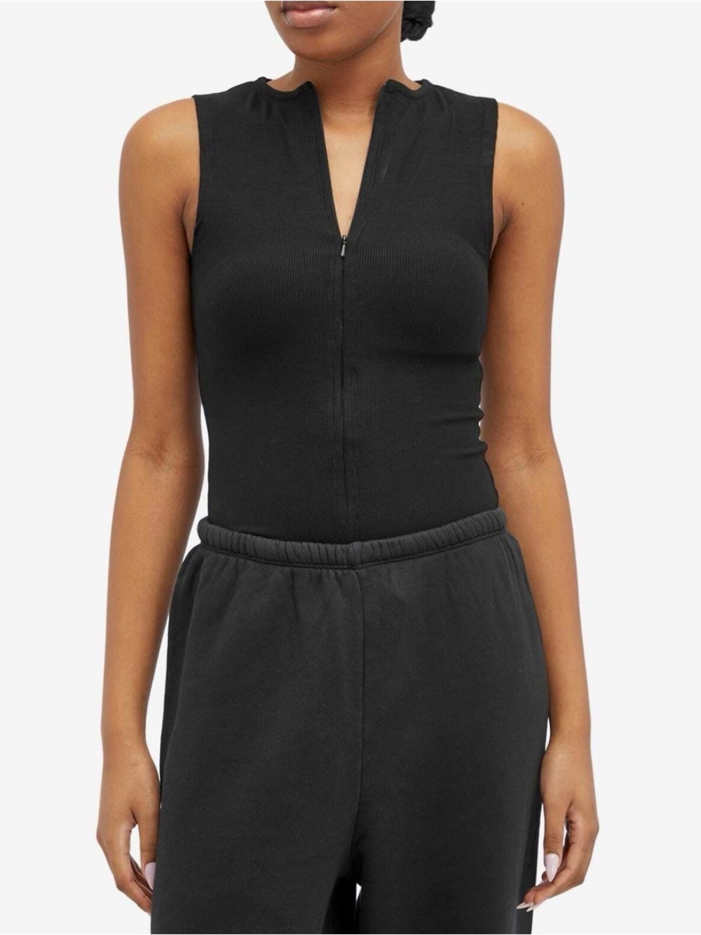 Joah Brown Invisible Zip Tank Black FlexRib XS